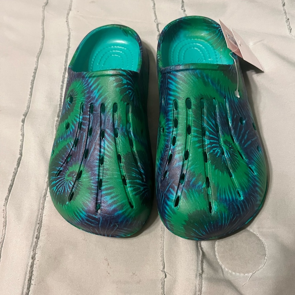 Youth Unisex Multicolor Highland Brand slide ins Sz. 1